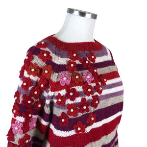 Unisex Handmade - Kootud tuunika, suurus 42 - Punane (3)