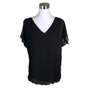 Unisex Esprit - Lühikeste käistega pluus, suurus 38 - Must (1)