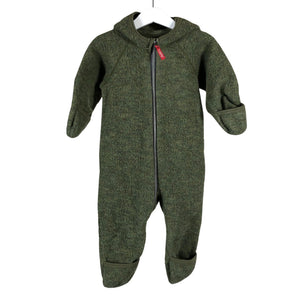 Unisex Ruskovilla - Villane kombinesoon, suurus 74 - 80 - Roheline (1)
