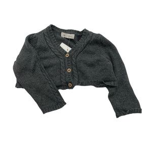 Unisex Newbie - Kootud boolero, suurus 62 - 68 - Hall (1)