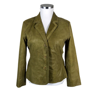 Unisex S.T.I - Nahktagi, suurus 42 - Roheline (1)