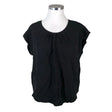 Unisex Zizzi - Lühikeste käistega pluus, suurus 42 - Must ()