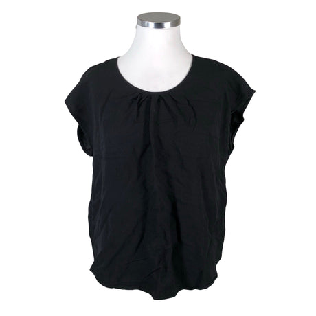 Unisex Zizzi - Lühikeste käistega pluus, suurus 42 - Must ()