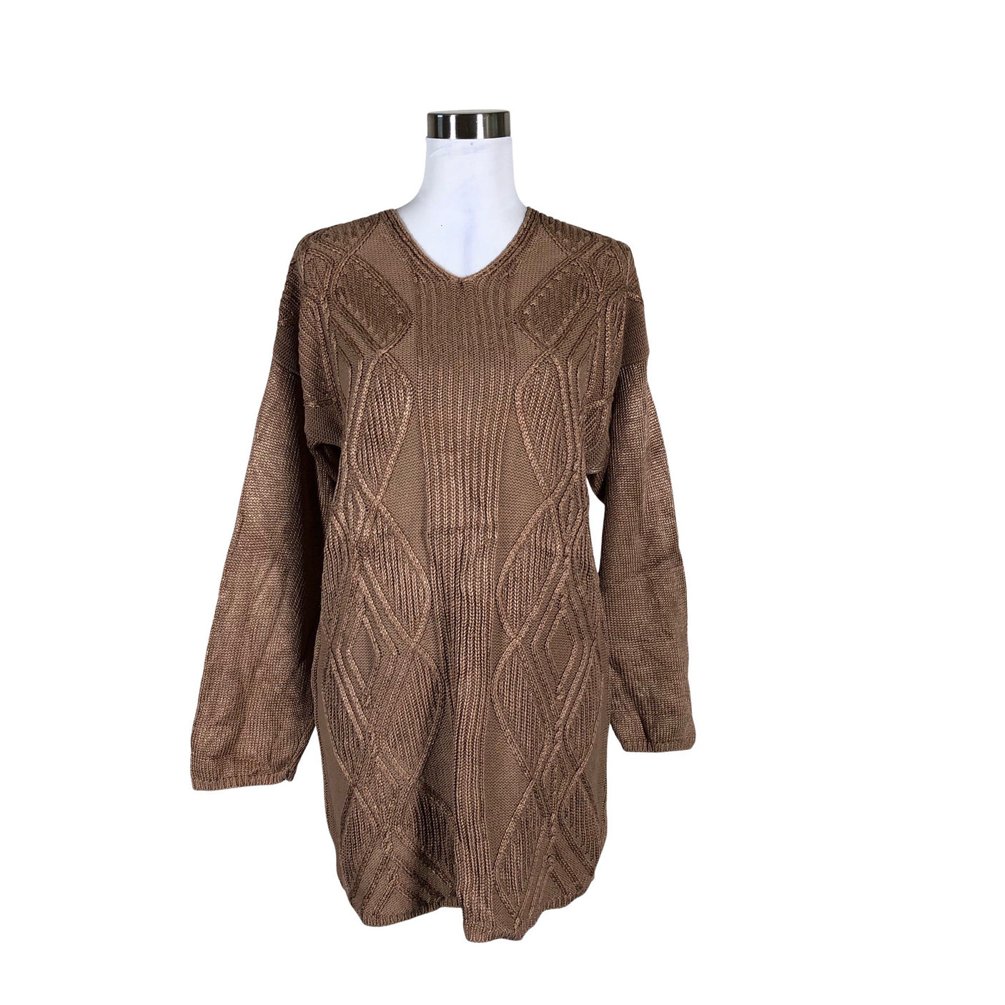 Unisex Pierre Cavallo - Kootud kleit, suurus 40 - Pruun (1)
