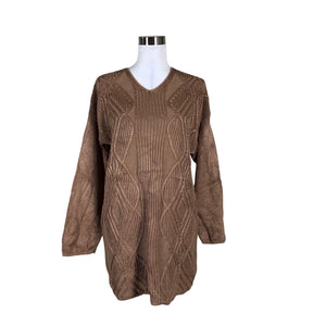 Unisex Pierre Cavallo - Kootud kleit, suurus 40 - Pruun (1)
