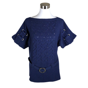 Unisex Patrizia Dini - Kootud tuunika, suurus 40 - Hall (1)