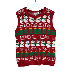 Unisex Name It - Kootud vest, suurus 122 - 128 - Punane (1)