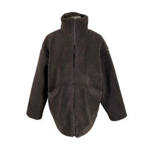 Unisex Na-KD - Kunstkarusnahast mantel, suurus 40 - Pruun (1)