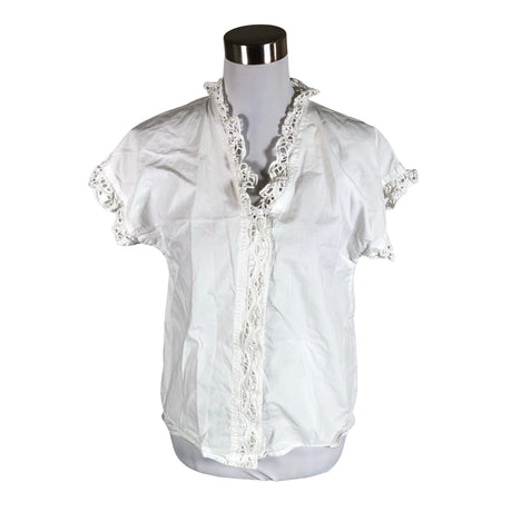 Unisex Karen by Simonsen - Lühikeste käistega pluus, suurus 36 - Valge ()