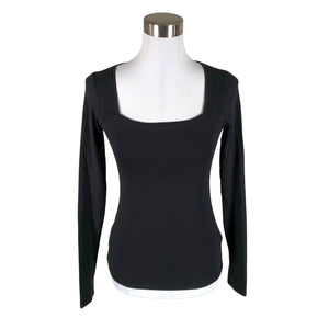 Unisex &Other Stories - Trikotaažist pluus, suurus 38 - Must (1)