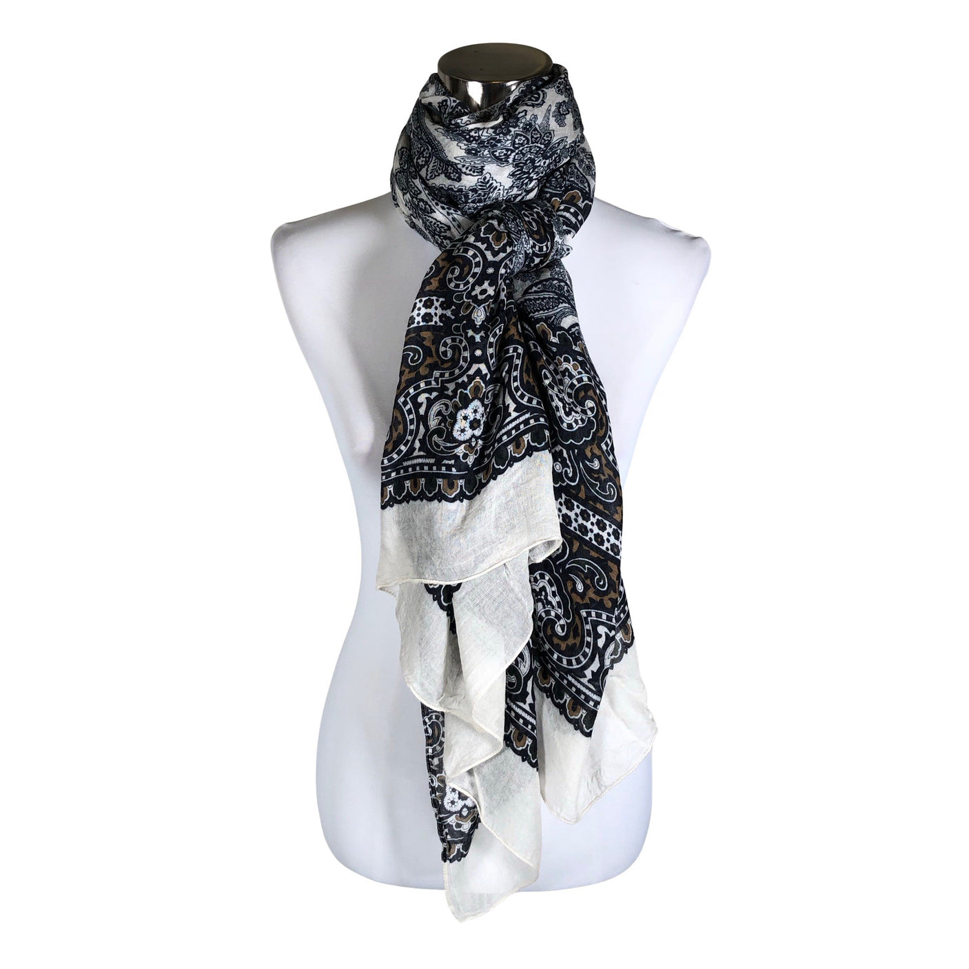 Unisex Massimo Dutti - Õhuke sall, suurus Maxi - Hall (1)