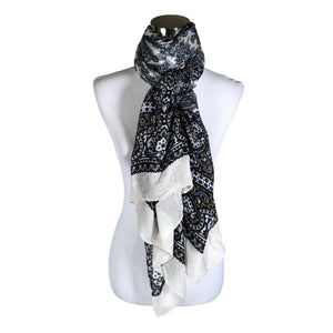 Unisex Massimo Dutti - Õhuke sall, suurus Maxi - Hall (1)