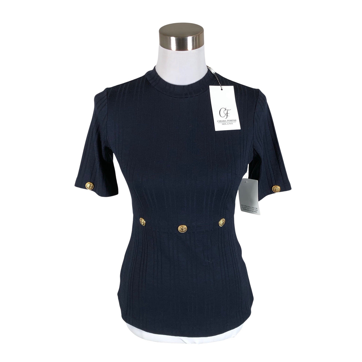 Unisex Chiara Forthi - T-särk, suurus 36 - Sinine (1)