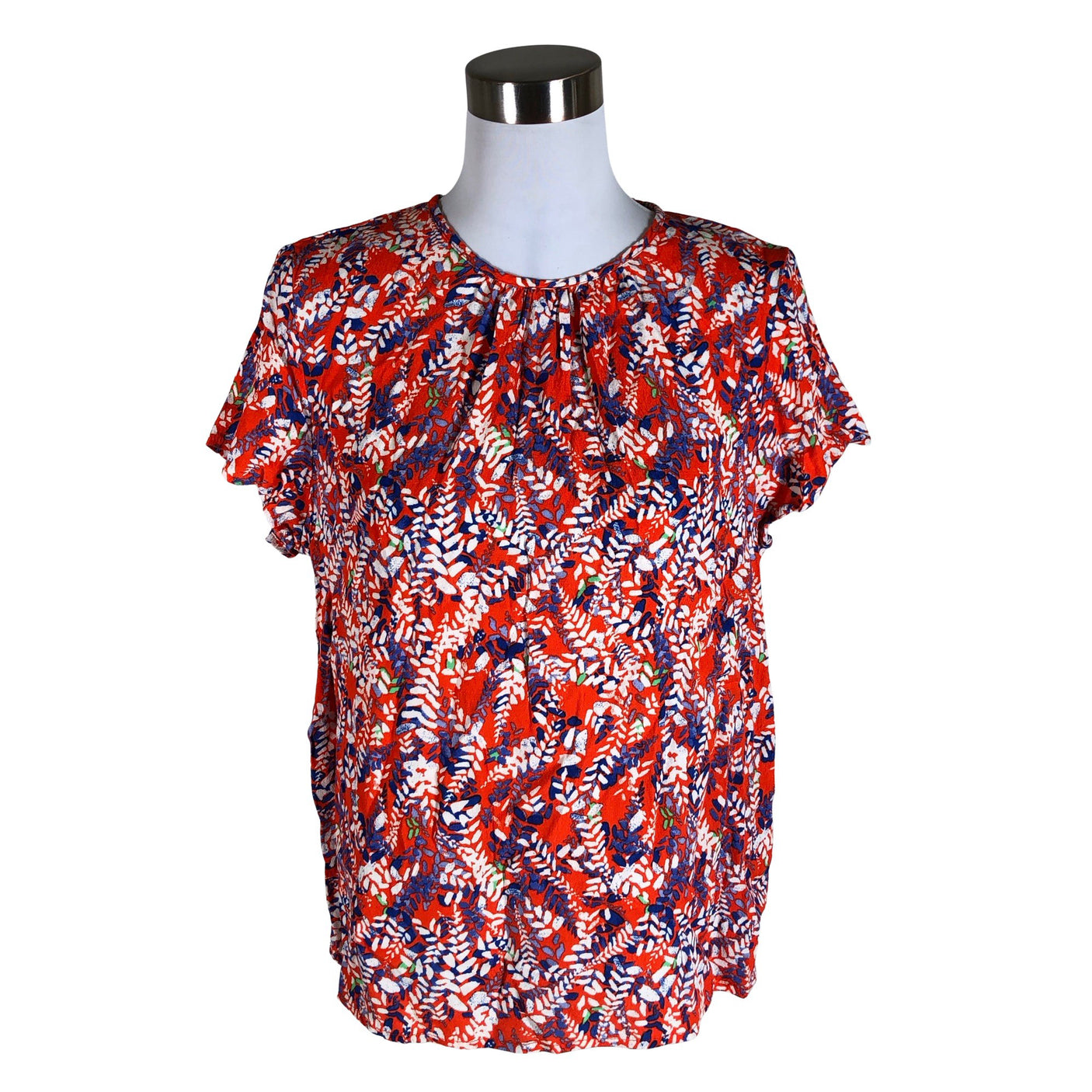 Unisex Holly & Whyte by Lindex - Lühikeste käistega pluus, suurus 40 - Punane (1)