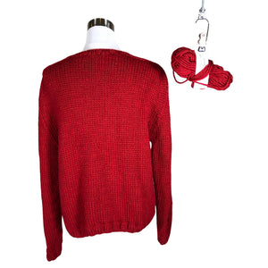 Unisex Handmade - Kampsun, suurus 40 - Punane (2)