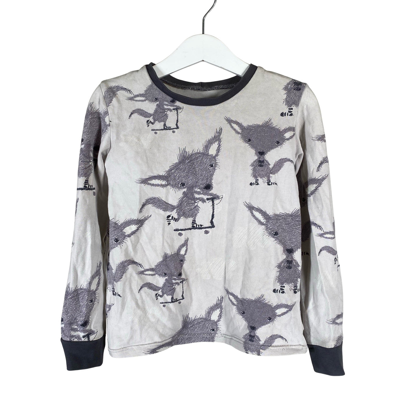 Unisex Handmade - Trikotaažist pluus, suurus 116 - 122 - Hall (1)