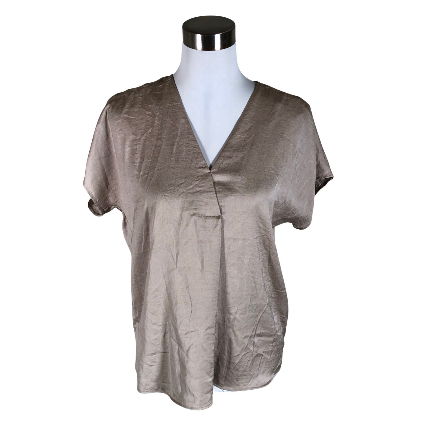 Unisex InWear - Lühikeste käistega pluus, suurus 36 - Pruun (1)