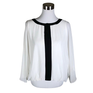 Unisex Joseph Ribkoff - Lühikeste käistega pluus, suurus 40 - Valge (1)