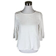 Unisex Ril's - Lühikeste käistega pluus, suurus 38 - Valge ()