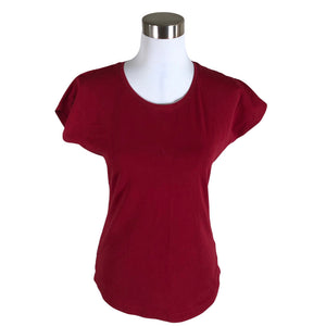 Unisex NOSH - Trikotaažist topp, suurus 34 - Veinipunane (1)