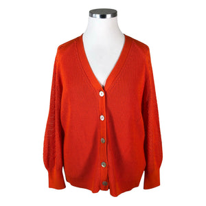 Unisex Eiszeit - Kardigan, suurus 44 - Oranž (1)