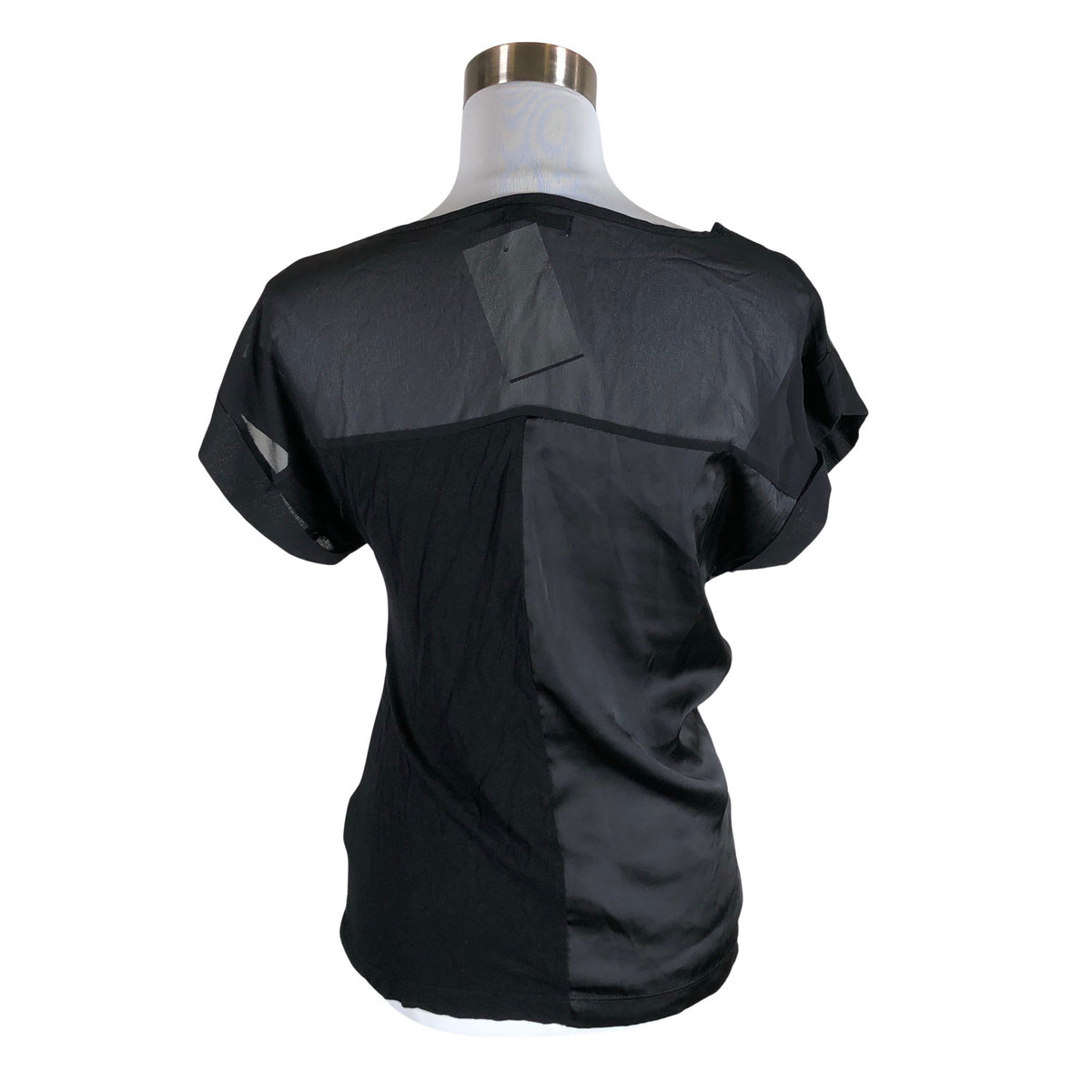 Unisex Soaked - Lühikeste käistega pluus, suurus 36 - Must (2)
