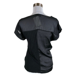 Unisex Soaked - Lühikeste käistega pluus, suurus 36 - Must (2)