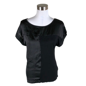 Unisex Soaked - Lühikeste käistega pluus, suurus 36 - Must (1)