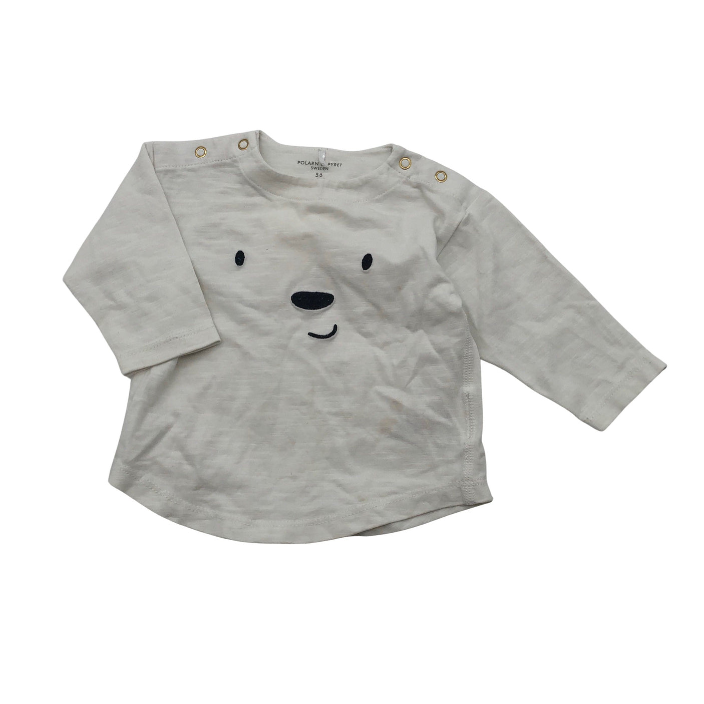 Unisex Polarn O. Pyret - Trikotaažist pluus, suurus 50 - 56 - Valge (1)