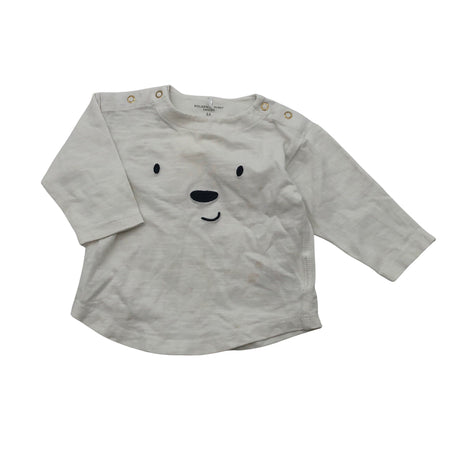 Unisex Polarn O. Pyret - Trikotaažist pluus, suurus 50 - 56 - Valge ()