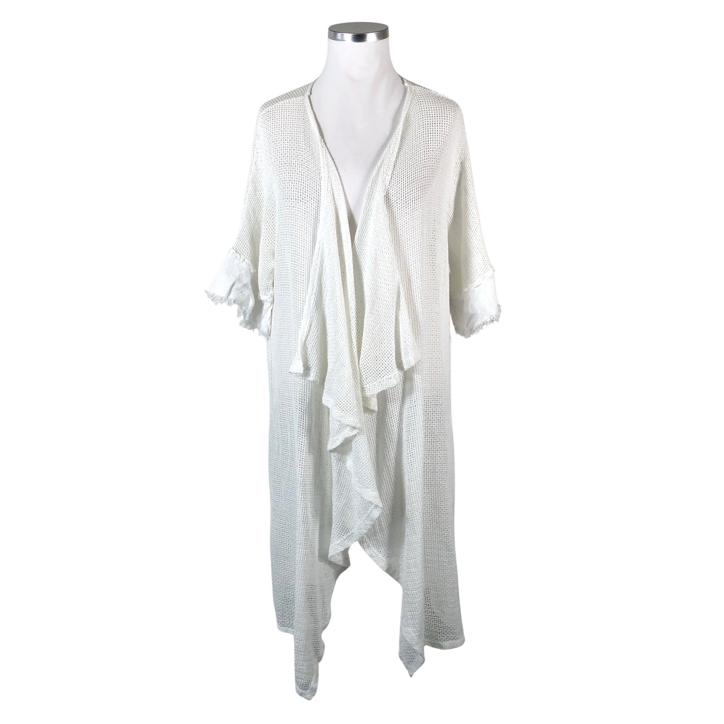 Unisex Wilhelmiina - Kardigan, suurus 46 - Valge (1)