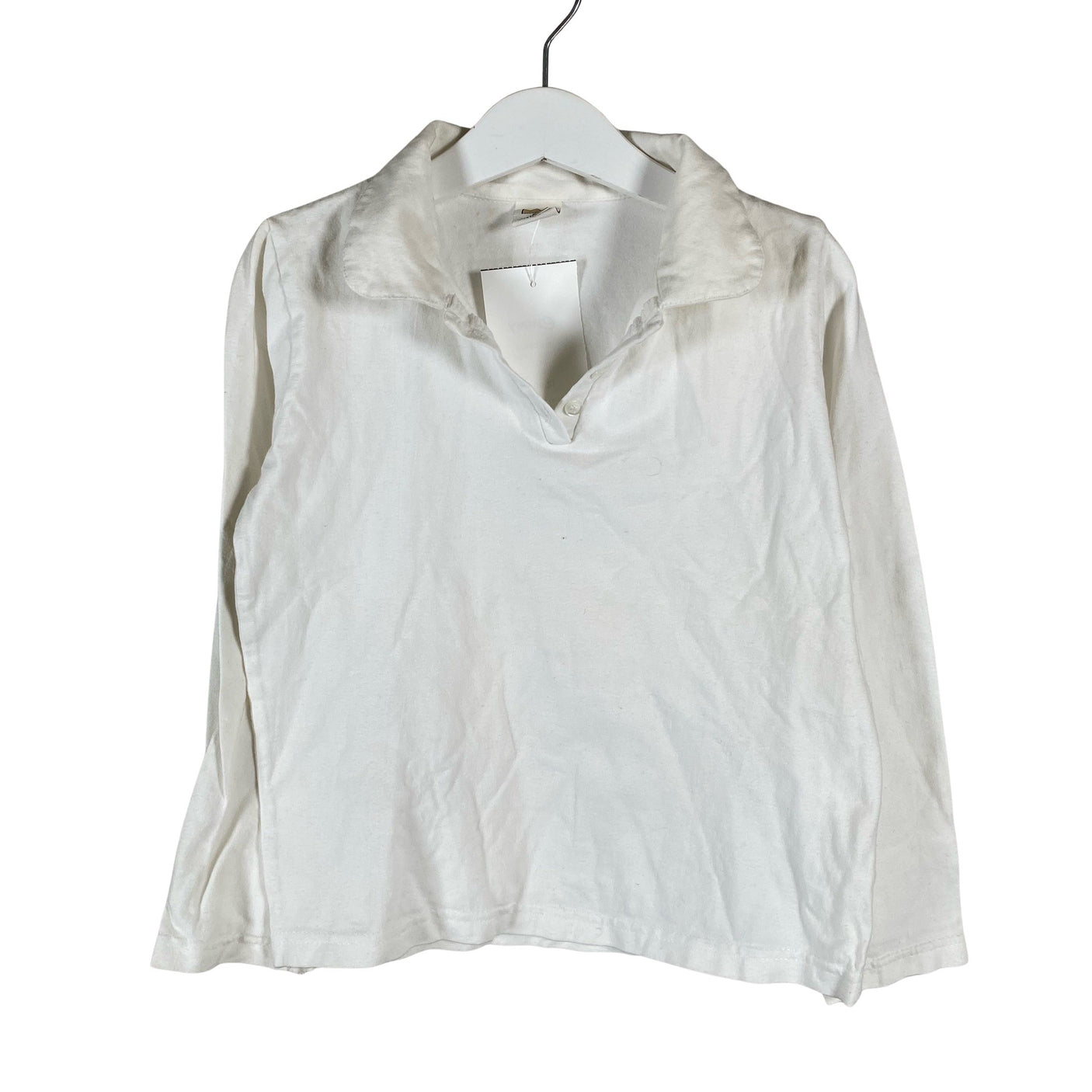 Unisex Kinderit - Trikotaažist pluus, suurus 116 - 122 - Valge (1)