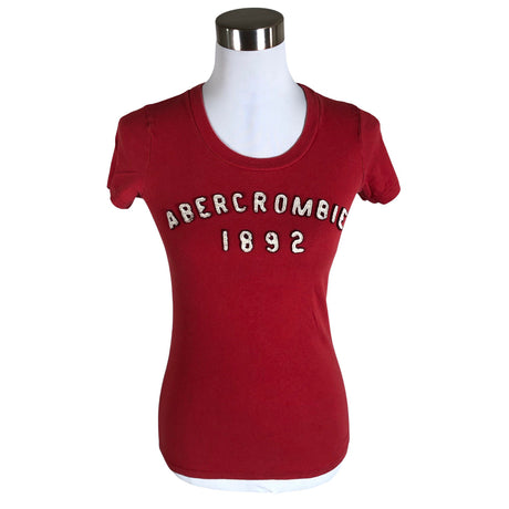 Unisex Abercrombie&Fitch - T-särk, suurus 38 - Punane ()