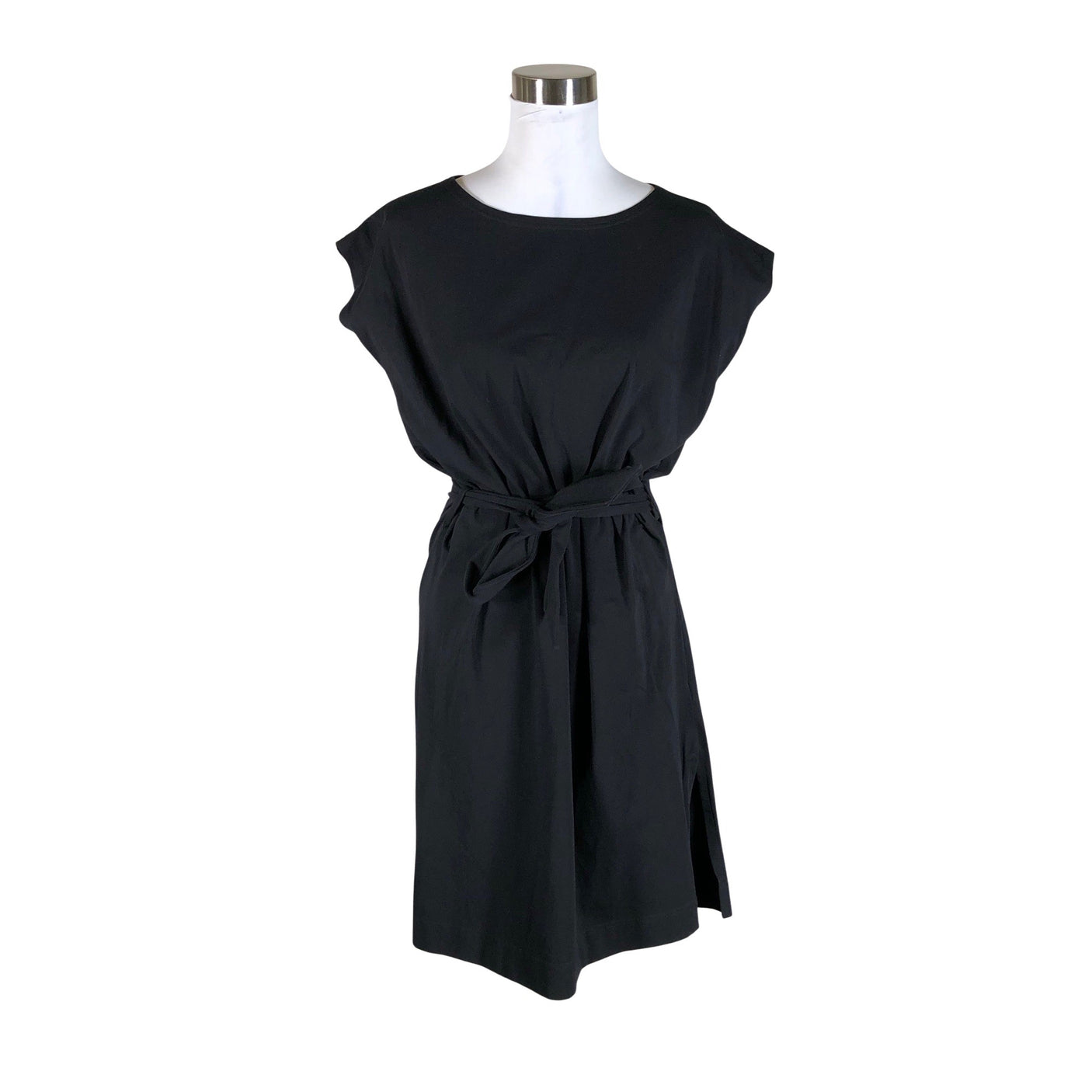 Unisex Puuvillatehdas - Trikotaažist kleit, suurus 34 - Must (1)