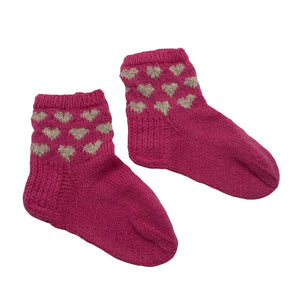 Unisex Handmade - Villased sokid, suurus 39 - Roosa (1)