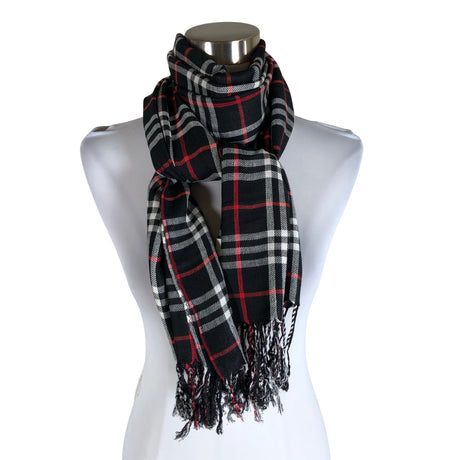 Unisex Pashmina - Õhuke sall, suurus Maxi - Must ()