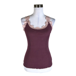 Unisex Rosemunde - Trikotaažist topp, suurus 38 - Lilla (1)