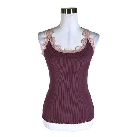 Unisex Rosemunde - Trikotaažist topp, suurus 38 - Lilla ()