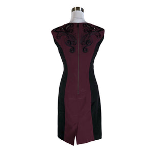 Unisex Karen Millen - Pidulik kleit, suurus 38 - Veinipunane (2)
