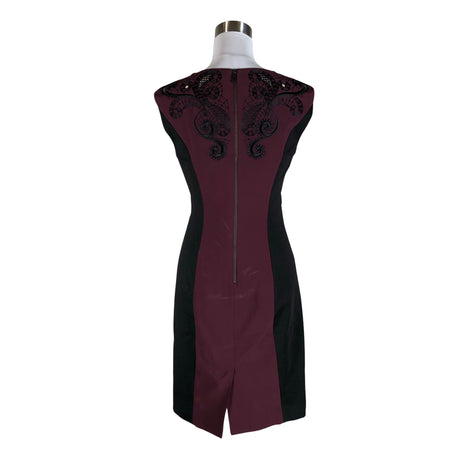 Unisex Karen Millen - Pidulik kleit, suurus 38 - Veinipunane (2)