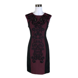 Unisex Karen Millen - Pidulik kleit, suurus 38 - Veinipunane (1)