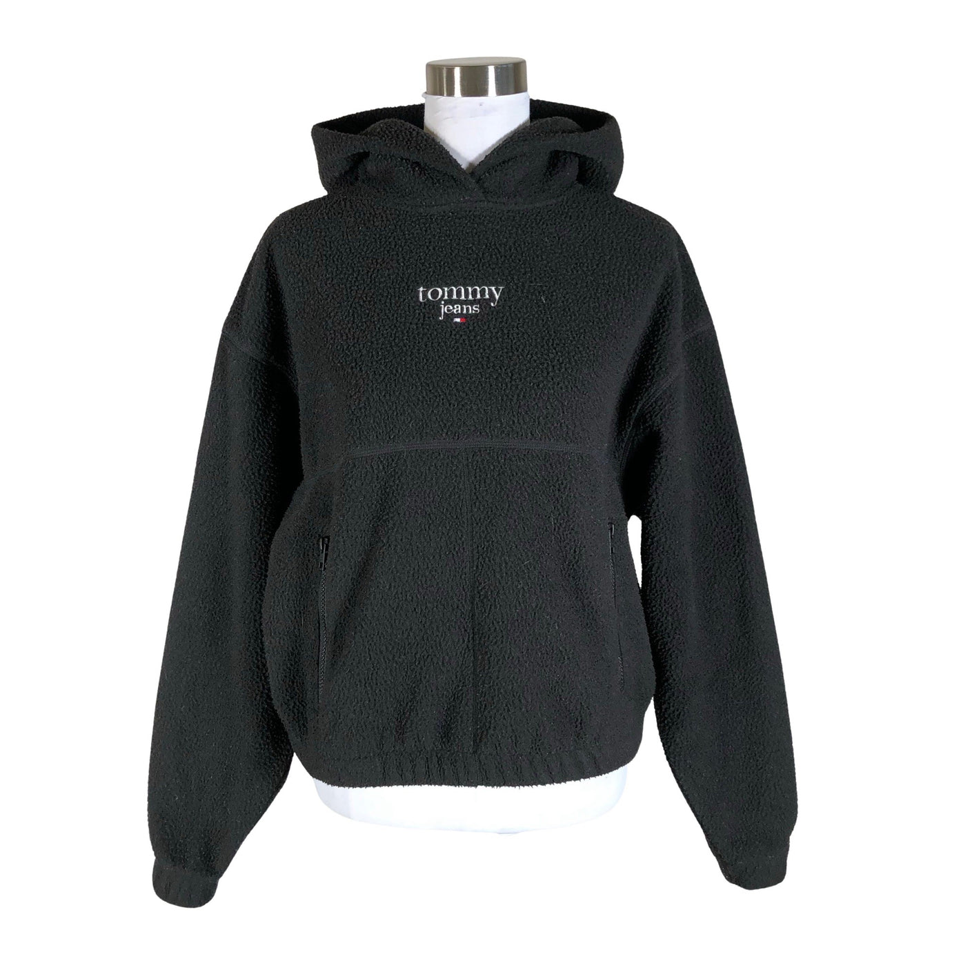 Unisex Tommy Jeans (Tommy Hilfiger) - Fliispluus, suurus 38 - Must (1)