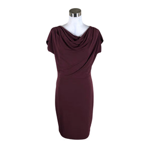Unisex Esprit - Trikotaažist kleit, suurus 38 - Veinipunane (1)