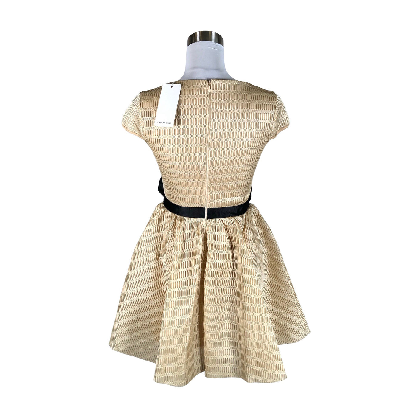 Unisex Cherry Koko - Pidulik kleit, suurus 36 - Beige (2)