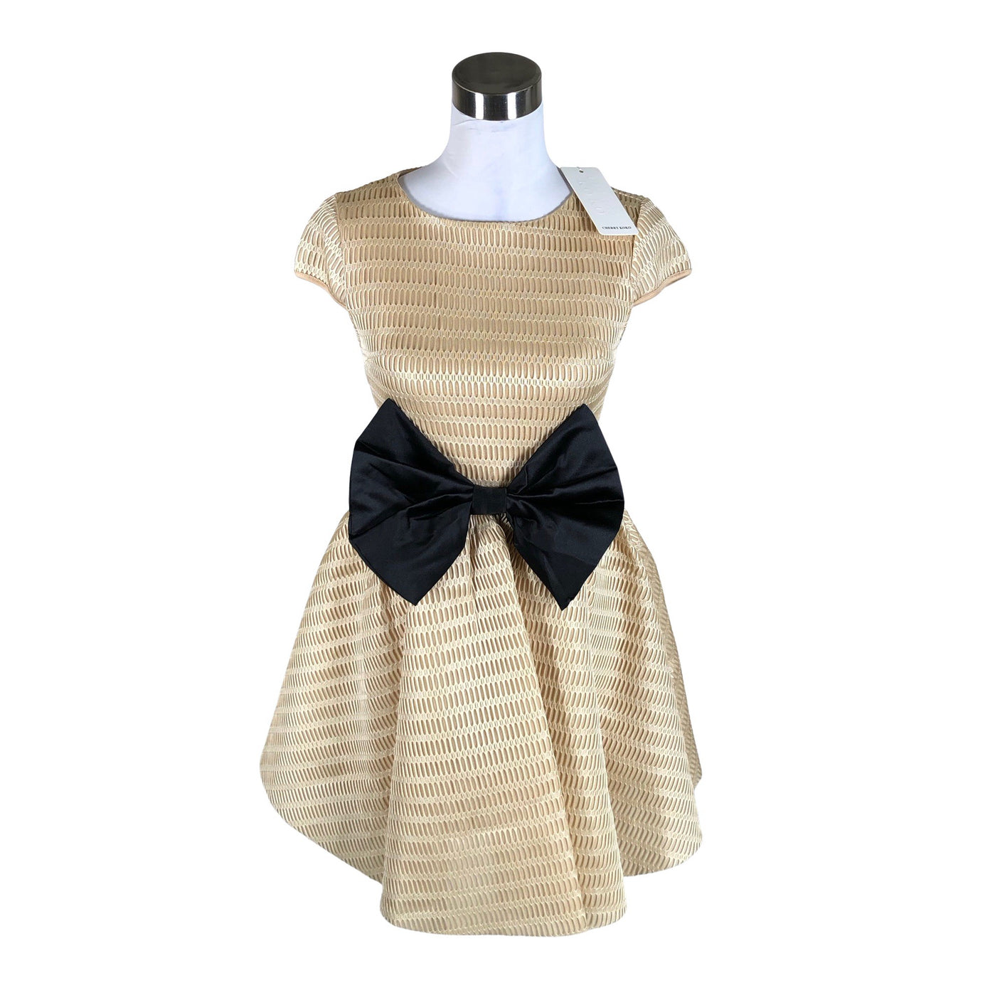 Unisex Cherry Koko - Pidulik kleit, suurus 36 - Beige (1)
