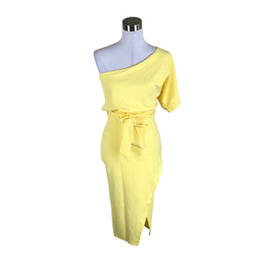 Unisex Evita - Mitteveniv kleit, suurus 40 - Kollane (1)