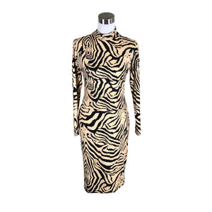Unisex Cherry Koko - Trikotaažist kleit, suurus 40 - Beige (1)