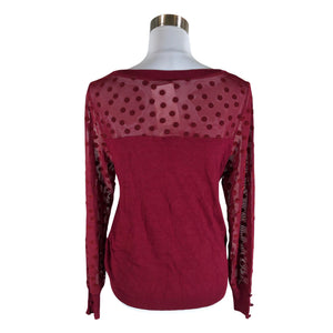Unisex Naf Naf - Kampsun, suurus 40 - Veinipunane (2)