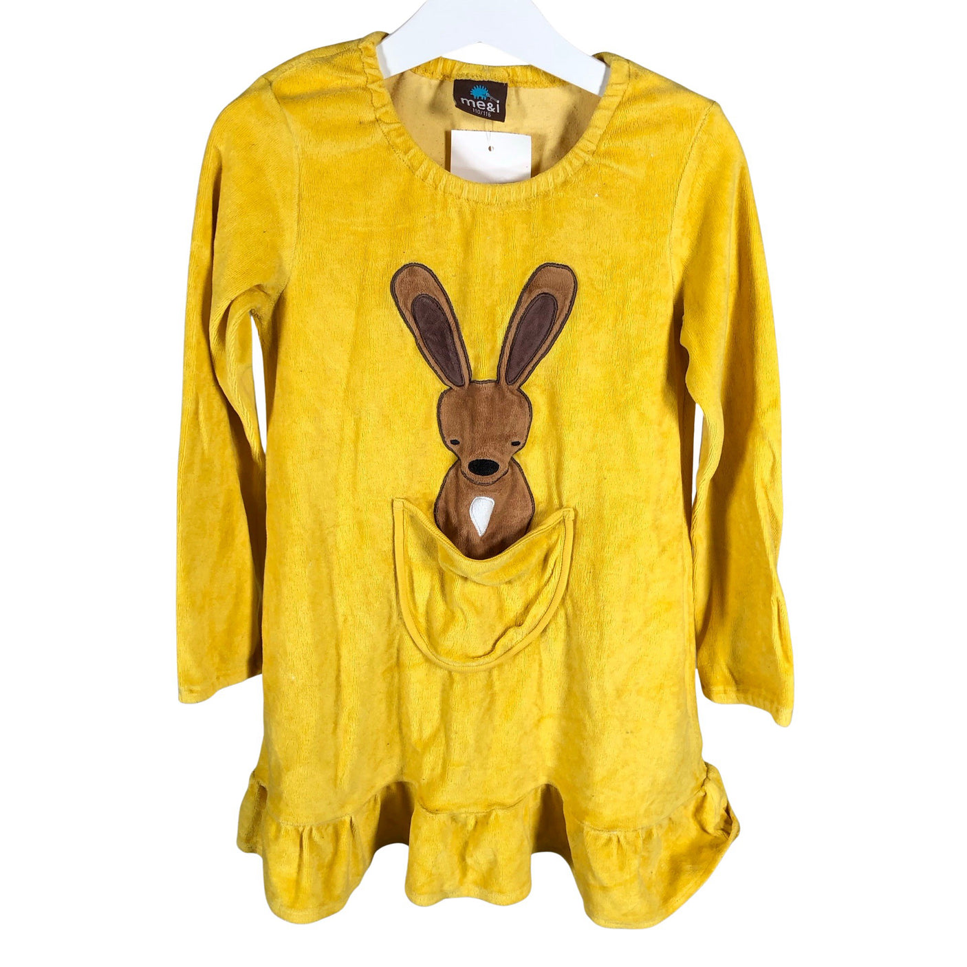 Unisex me&i - Dressikangast kleit, suurus 110 - 116 - Kollane (1)