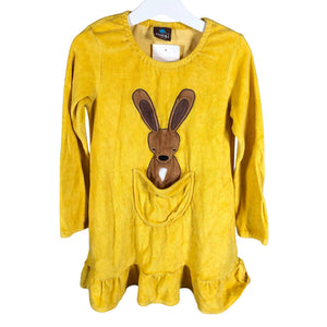 Unisex me&i - Dressikangast kleit, suurus 110 - 116 - Kollane (1)